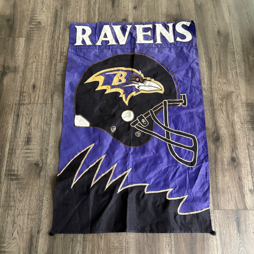 NFL Baltimore Ravens Garden Flag‎ 43.5"x27.5" Purple Embroidered Nylon Banner